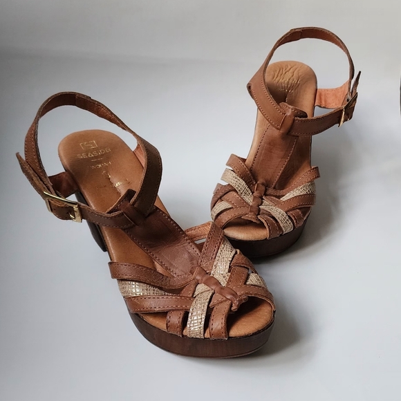 Geaside Leather Sandals Size 8.5 - Picture 2 of 8
